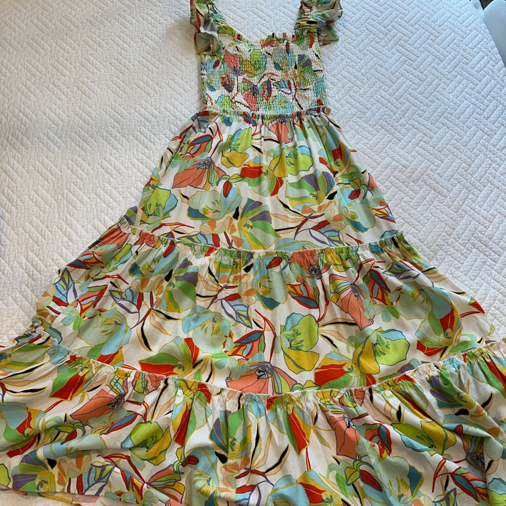 Karlie Orange Red Maxi Sundress - Picture 2 of 11